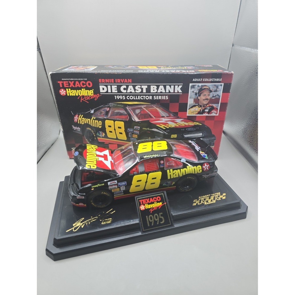Ernie Irvan #88 Texaco Havoline 1995 Ford Thunderbird Racing Champions 1/24 Bank